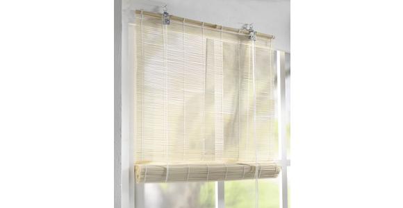 Raffrollo Willi Transparent Bambus 80x180 cm - Naturfarben, KONVENTIONELL, Holz (80/180cm) - Ondega