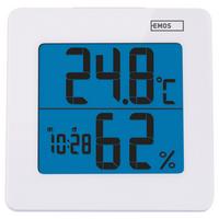 Hőmérő Hő-És Nedvességmérő - magasfényű fehér, Basics, műanyag (3.7/9.3/9.3cm)