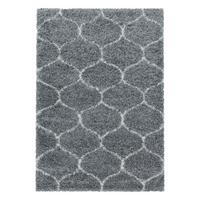 Webteppich Grau Naturfaser Salsa 280x370 cm - Grau, Design, Textil (280/370cm)