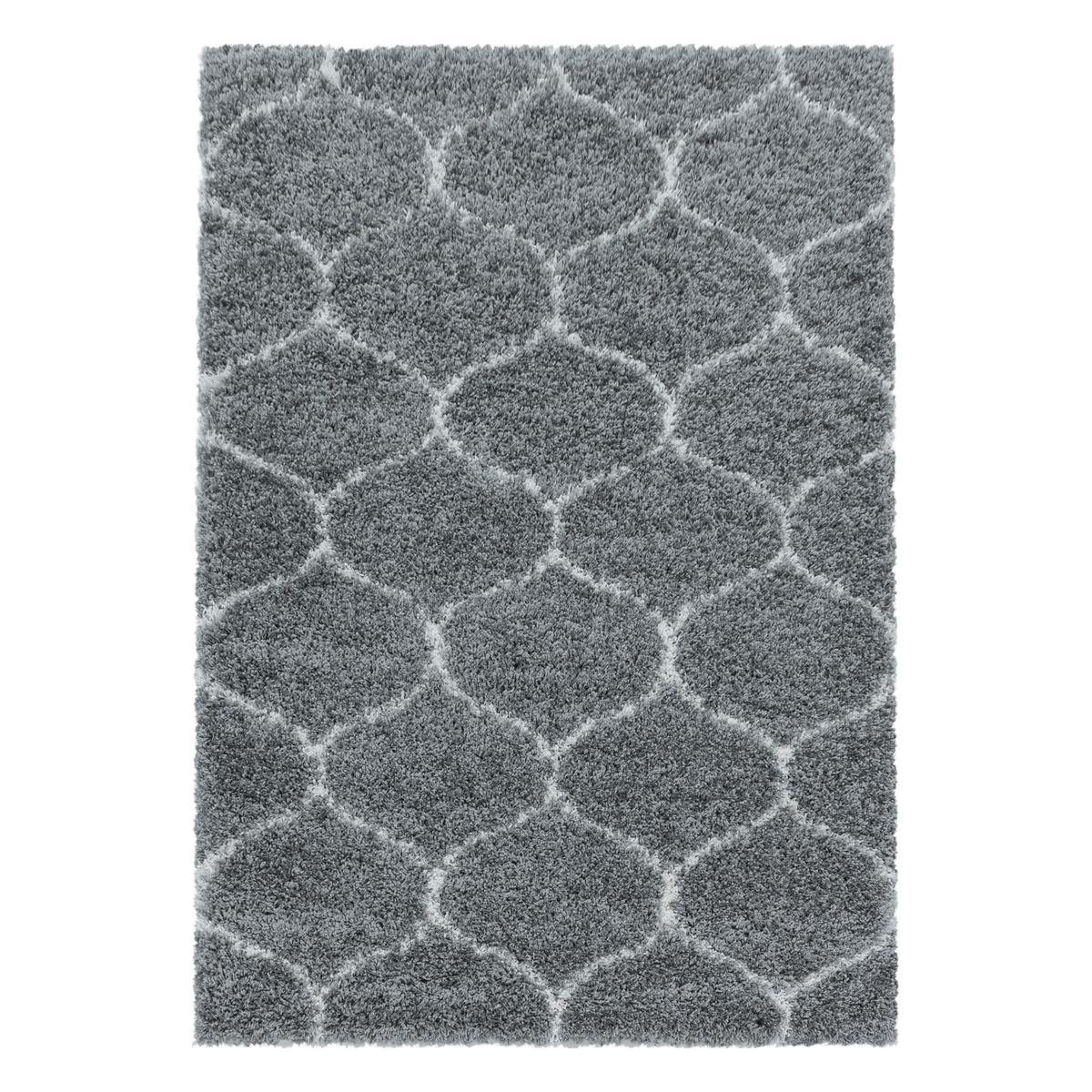 Webteppich Grau Naturfaser Salsa 280x370 cm - Grau, Design, Textil (280/370cm)