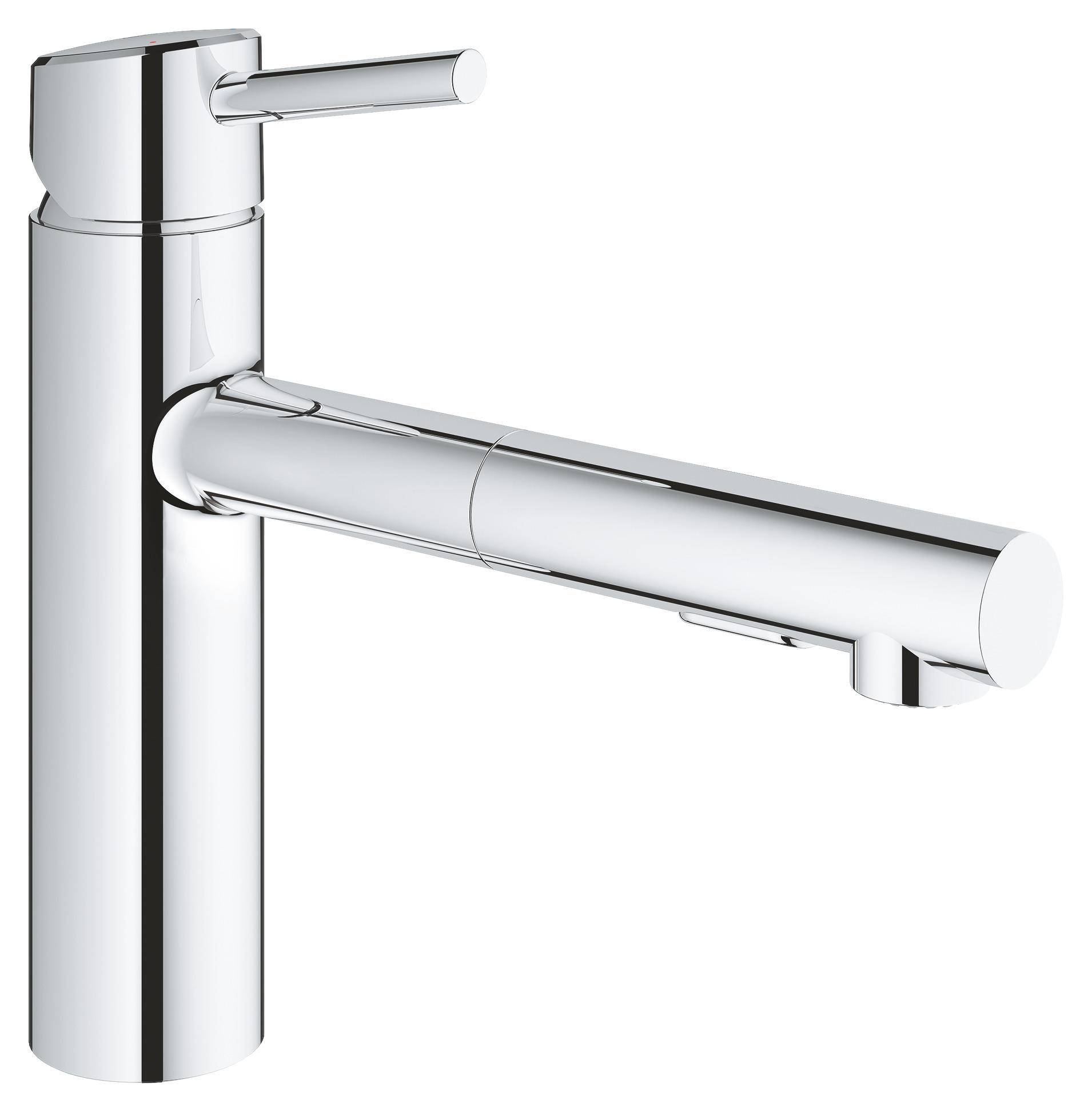 Waschtischarmatur Concetto Ehm Chromfarben H: 26,4 Schwenkbar - Chromfarben, Basics, Metall (26,4cm) - Grohe