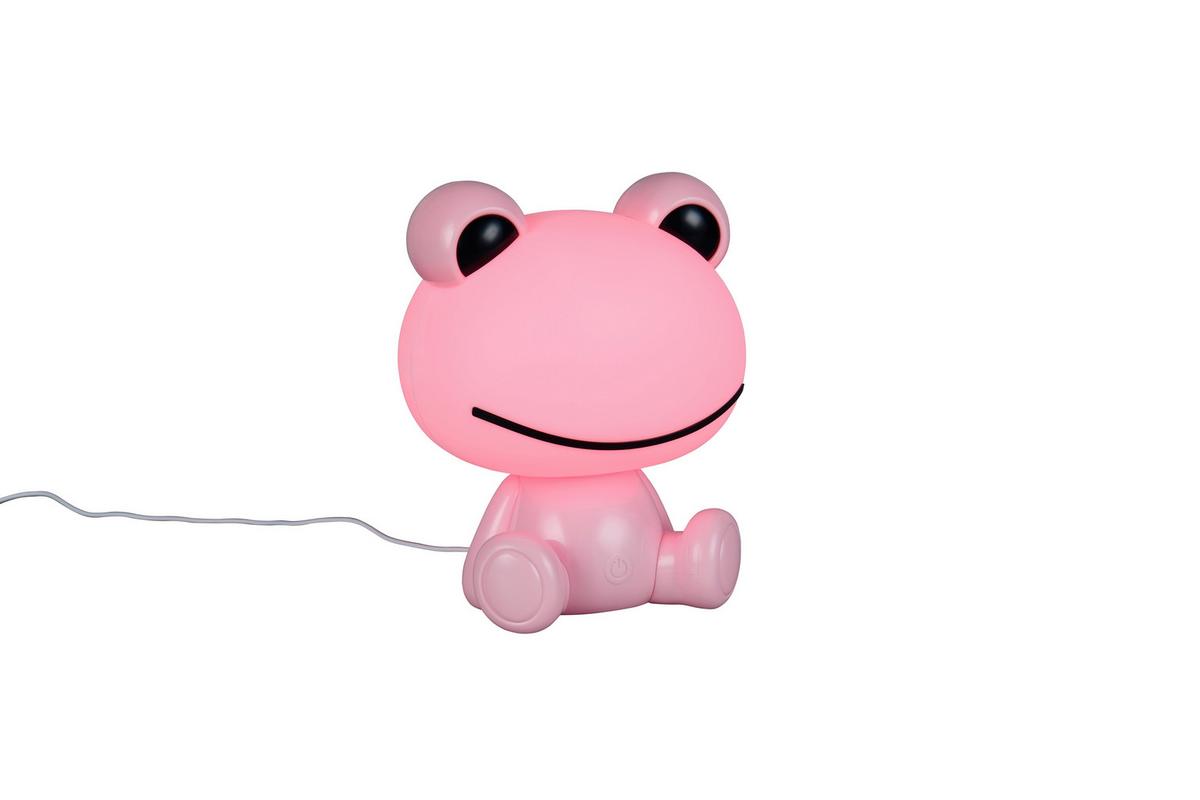 LED-Tischleuchte Hopper Weiß Pink B: 16,5 cm - Pink/Weiß, LIFESTYLE, Kunststoff (19,5/16,5/24,5cm)