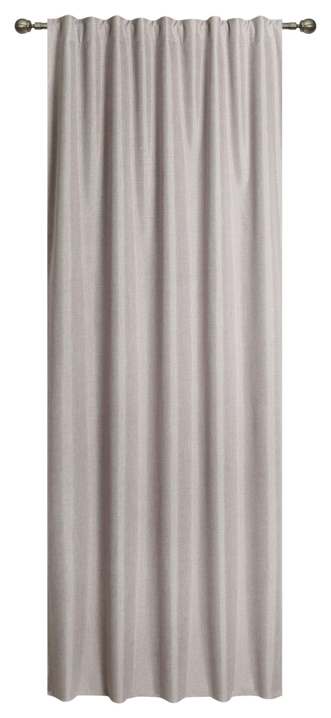 Vorhang mit Band Ohio 140x245 cm Hellbraun - Hellbraun, ROMANTIK / LANDHAUS, Textil (140/245cm) - James Wood