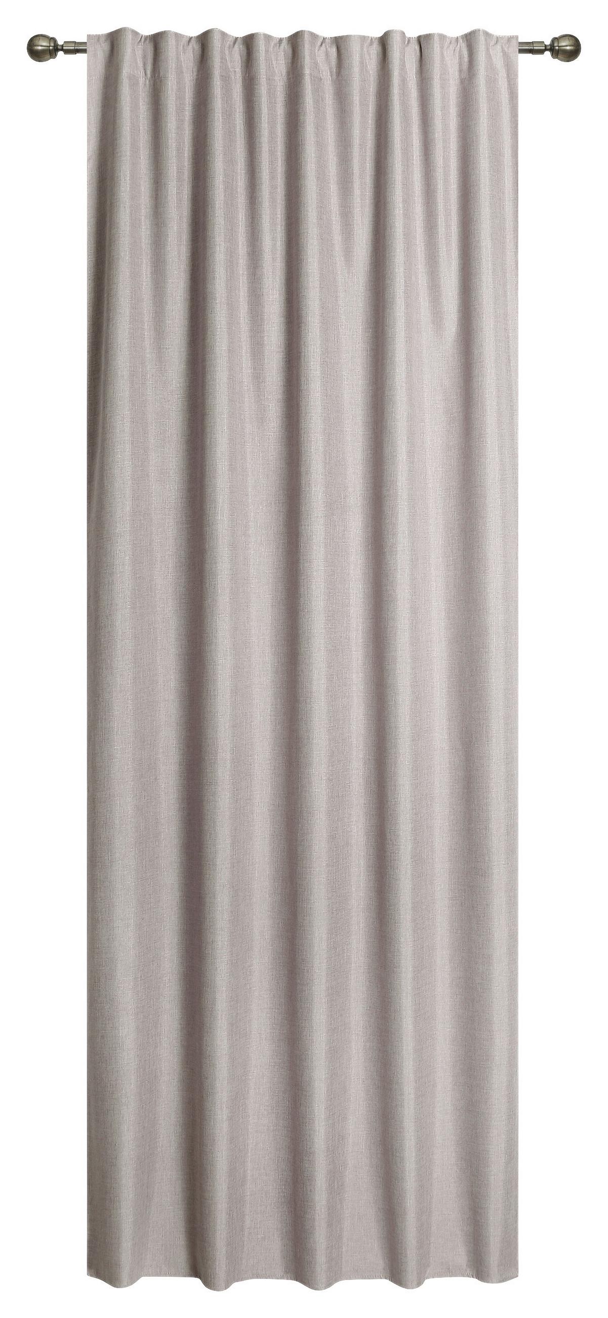 Vorhang mit Band Ohio 140x245 cm Hellbraun - Hellbraun, ROMANTIK / LANDHAUS, Textil (140/245cm) - James Wood