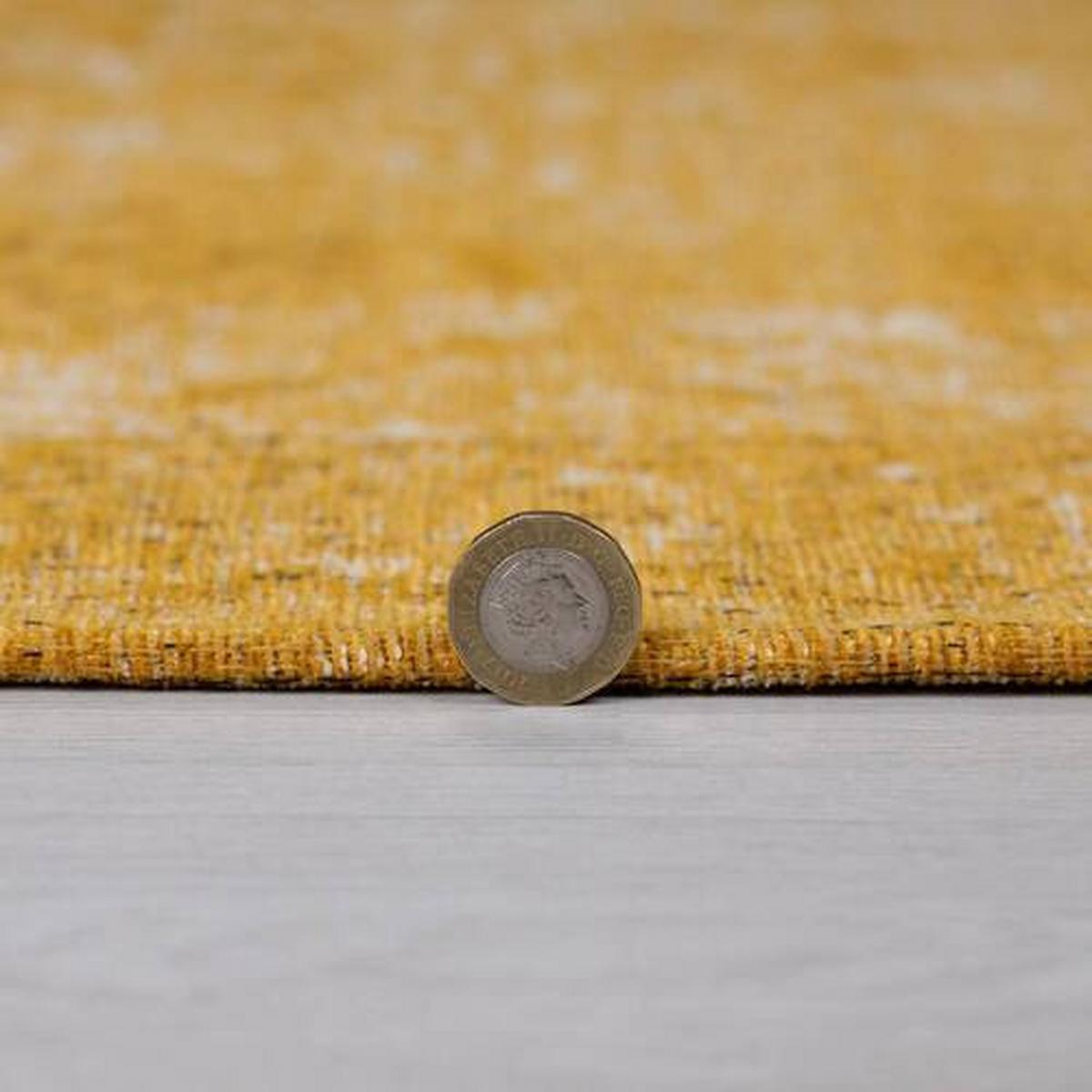 Vintage-teppich Antique Dunkelgelb B: 120 Cm - Dunkelgelb, Basics, Textil (120/170cm)