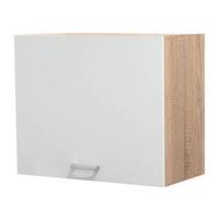 Konyhai Felsőszekrény Andy  Hs 60-5 - Sonoma tölgy/fehér, Basics, faalapú anyag (60/50/31cm) - MID.YOU