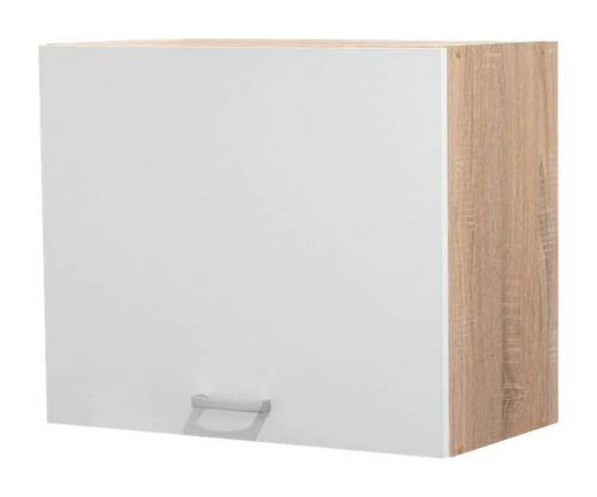 Konyhai Felsőszekrény Andy  Hs 60-5 - Sonoma tölgy/fehér, Basics, faalapú anyag (60/50/31cm) - MID.YOU
