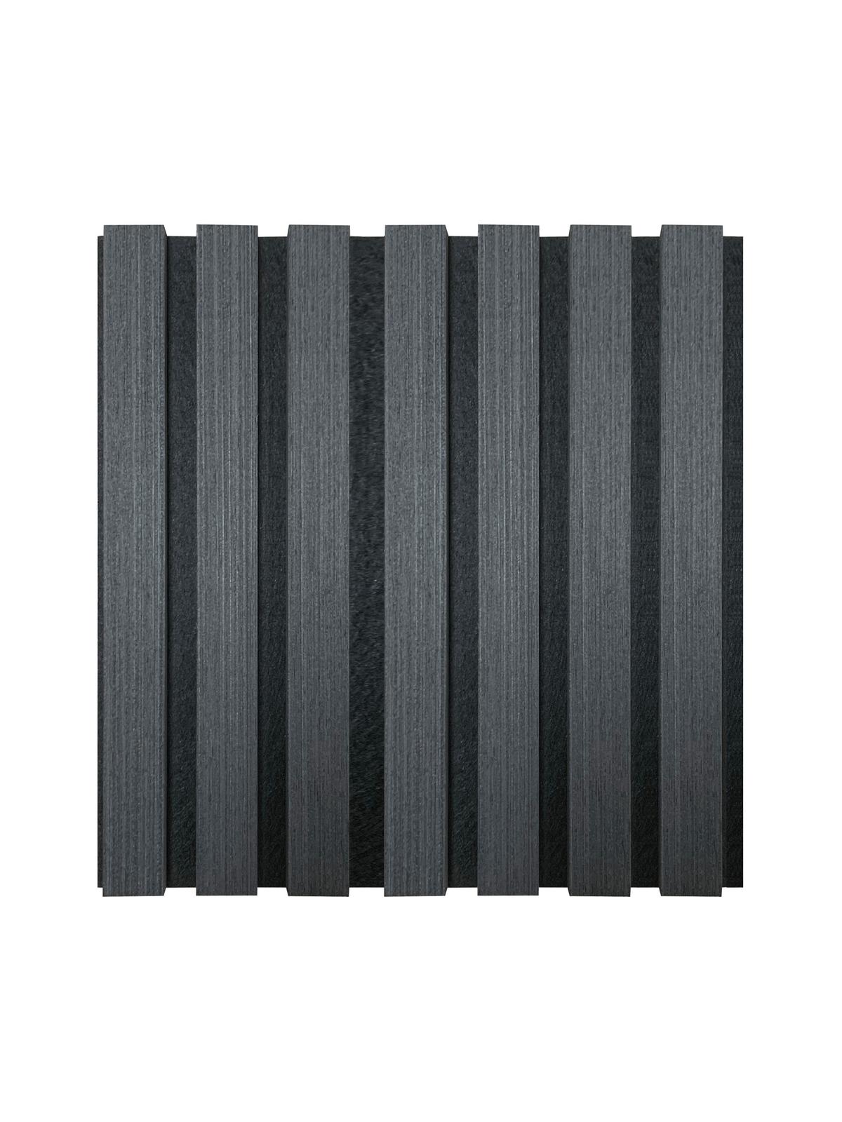 Akustikpaneel Black Oak - Eichefarben/Schwarz, Trend, Holz/Kunststoff (60/120cm) - Homezone