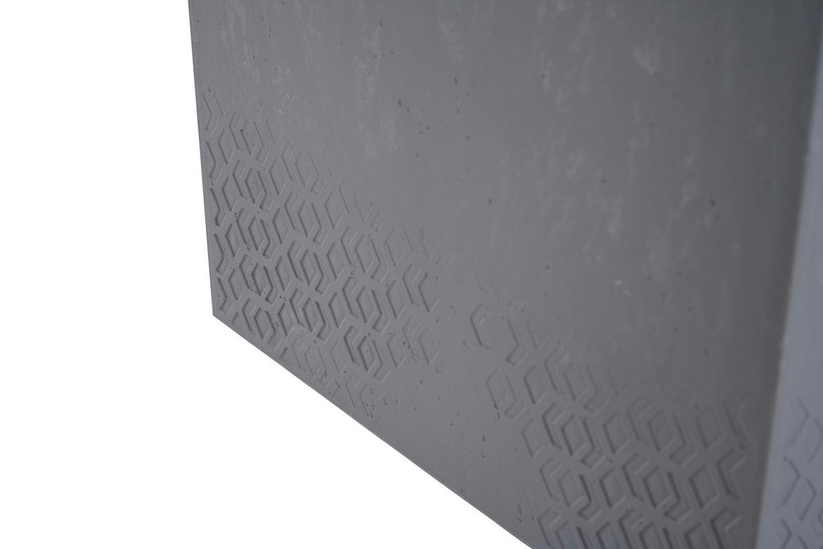 Blumenkasten Grau Betonoptik B: 40 cm - Grau, Basics, Kunststoff (40/40/40cm) - Siena Garden