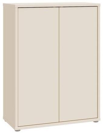 Botník Alice, barva kašmírová, š: 74,5 cm - šedá/pískové barvy, Moderní, kompozitní dřevo/plast (74,5/99,1/34,9cm)