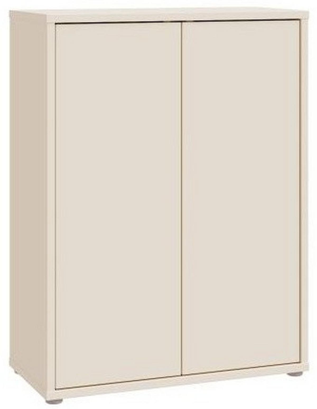 Botník Alice, barva kašmírová, š: 74,5 cm - šedá/pískové barvy, Moderní, kompozitní dřevo/plast (74,5/99,1/34,9cm)