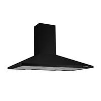 Dunstabzugshaube Respekta Karena Schwarz B:90cm - Schwarz, Basics, Metall (90/58-96/47,5cm) - Respekta