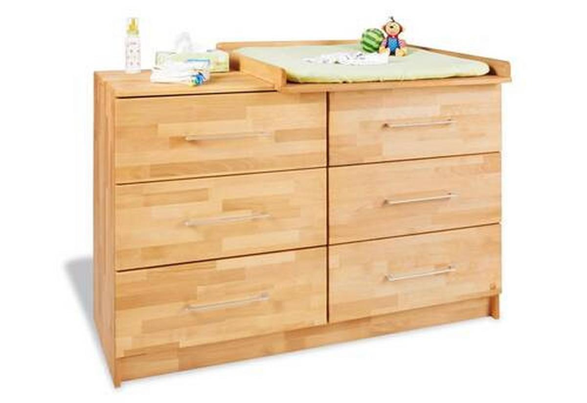 Wickelkommode 132174x Natura - Buchefarben, Natur, Holz (140/101/54-78cm) - Pinolino