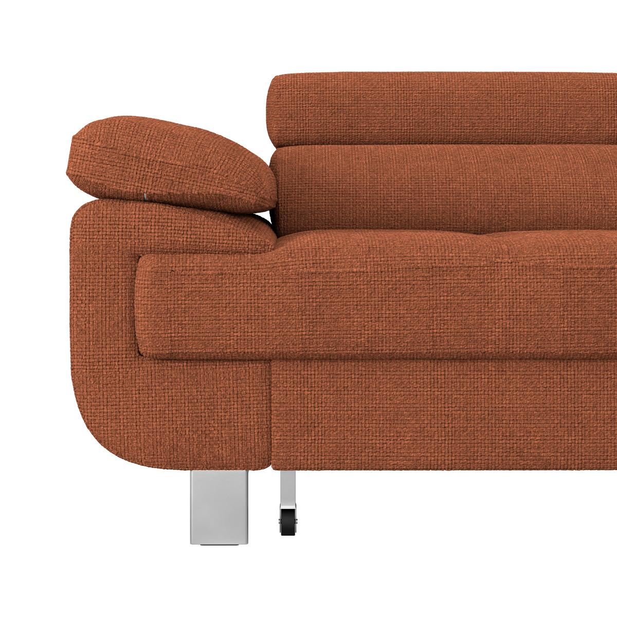 Ecksofa Savona - Rostfarben, MODERN, Textil (270/230cm) - Ondega