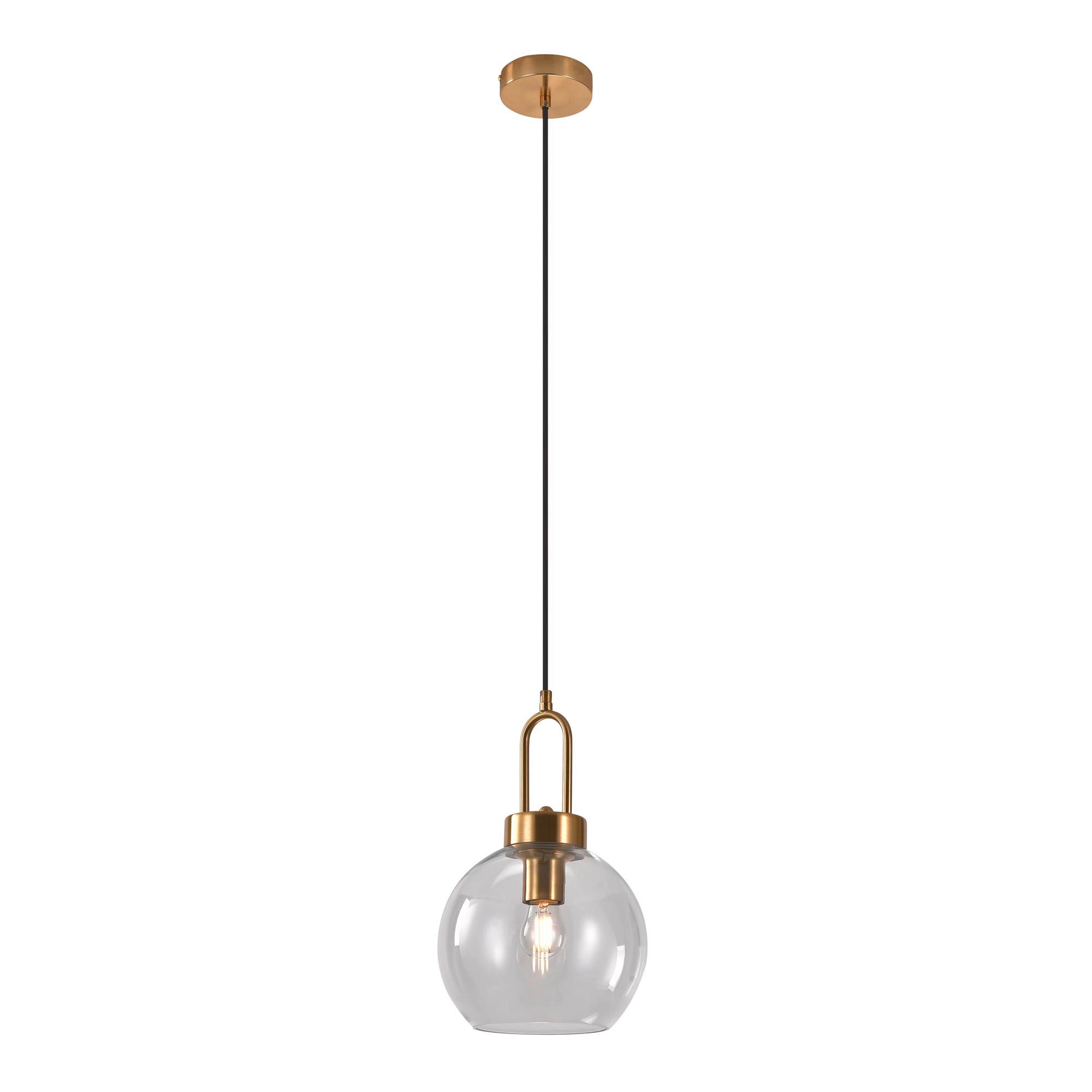 Hängeleuchte Luton Pendant - Klar, Basics, Glas/Metall (20/33cm)