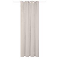 Ösenvorhang Softy - Taupe, Basics, Textil (140/225cm)