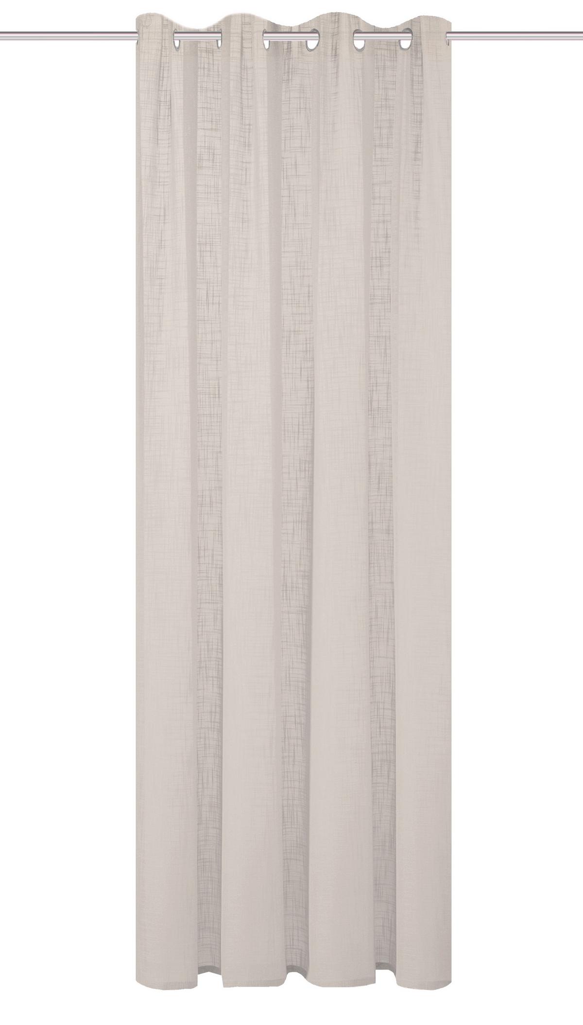 Ösenvorhang Softy - Taupe, Basics, Textil (140/225cm)