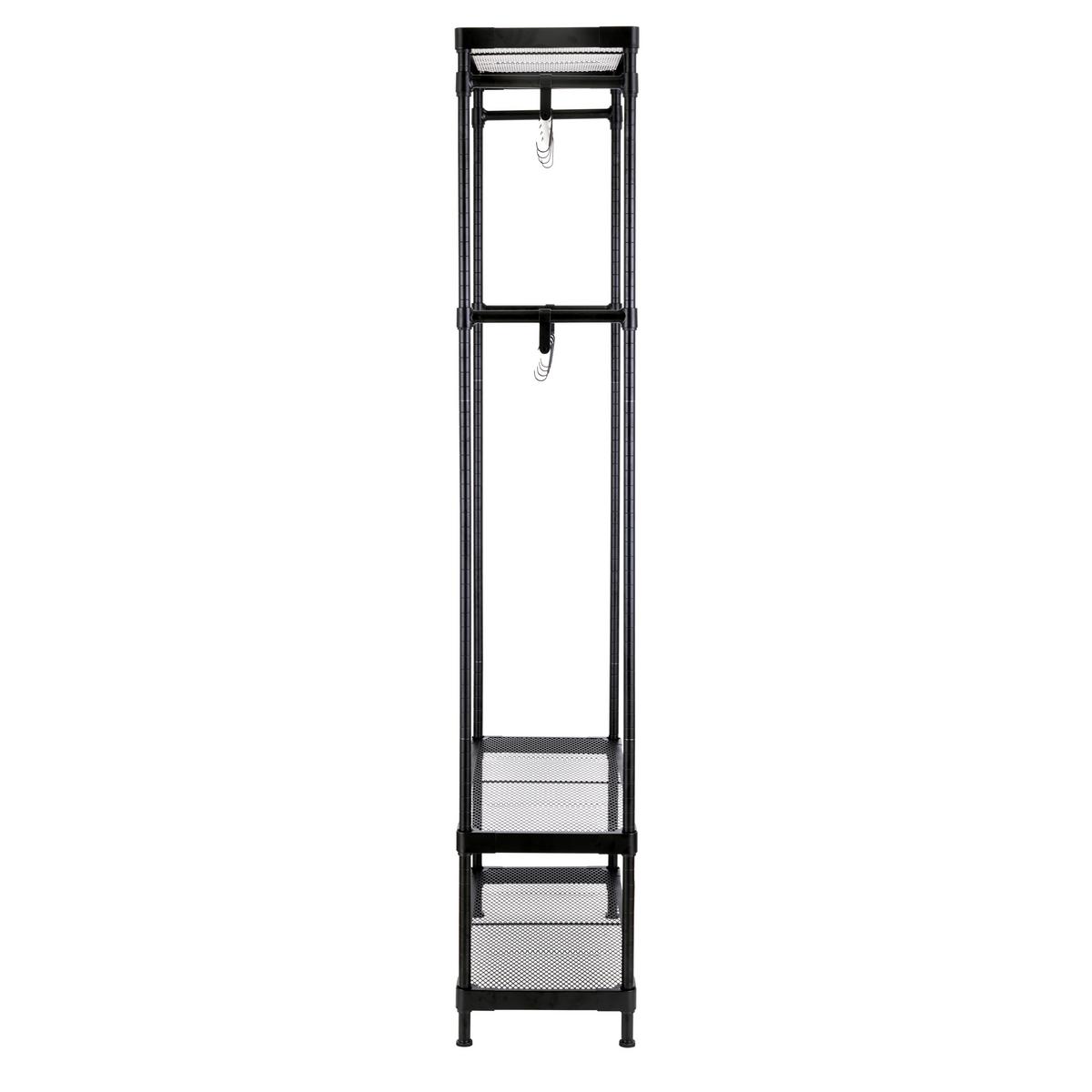 GARDEROBENSTÄNDER Schwarz B: 75cm - Schwarz, Design, Metall (75/180/32cm) - MID.YOU