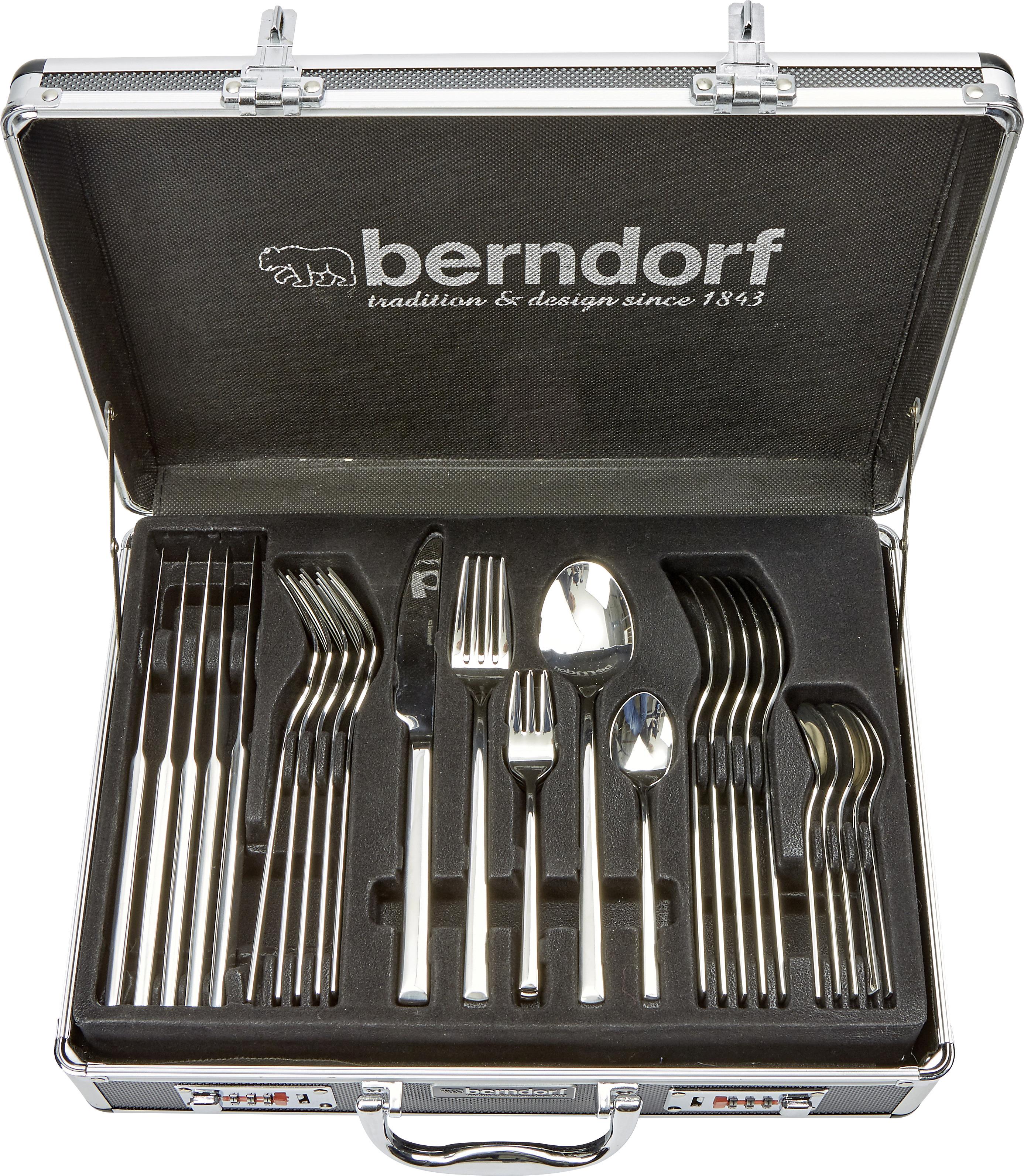 Besteckset 60-Teilig Gamma für 12 Personen - Edelstahlfarben, KONVENTIONELL, Metall (32,5/43,5/10,5cm) - Berndorf
