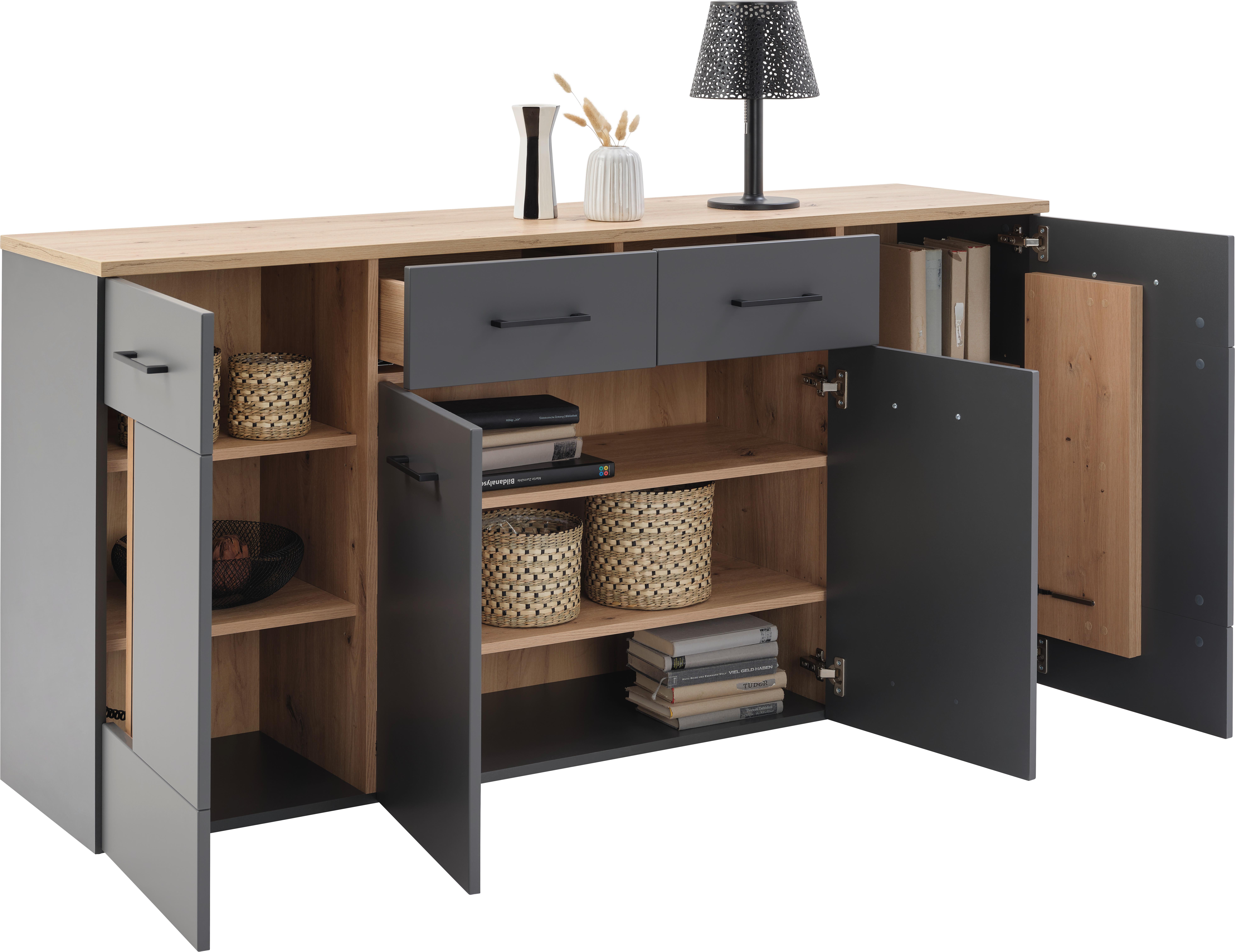 Tálalószekrény Amare Amrk 03 - Modern, faalapú anyag (170/87/40cm)