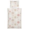 Bettwäsche Snowflake - Beige/Rot, MODERN, Textil - Luca Bessoni