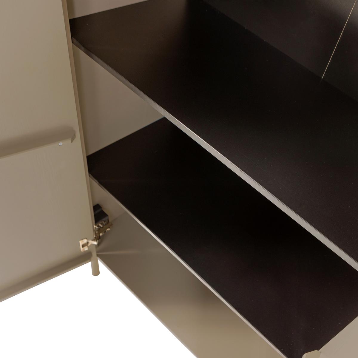 Schuhschrank Gunnar Schlammfarben B: 85 Cm - Schlammfarben/Schwarz, Design, Holz (85/135/39cm) - Livetastic