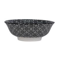 Hluboký talíř SHIVA - bílá/černá, Lifestyle, keramika (21/7,8cm) - Mömax