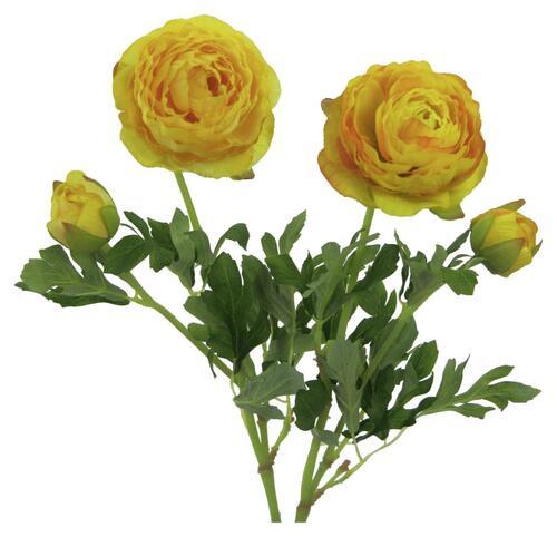 Kunstpflanze Ranunkel Gelb L: 40 cm, Elisa