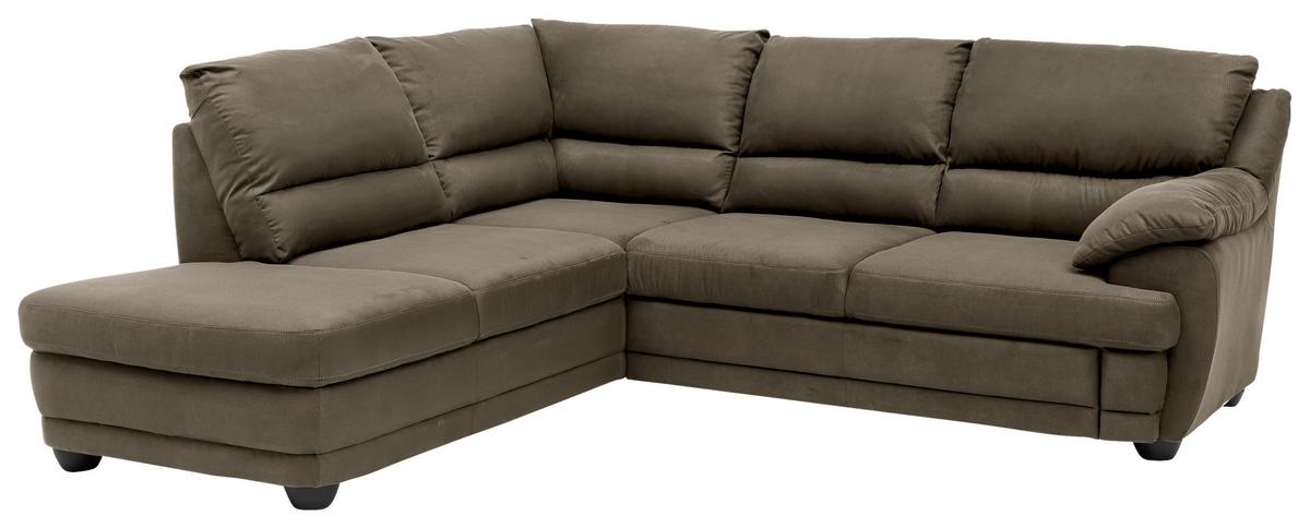 Ecksofa Nebolo Grau S. 225x245cm - Grau, Design, Textil (225/245cm) - Livetastic