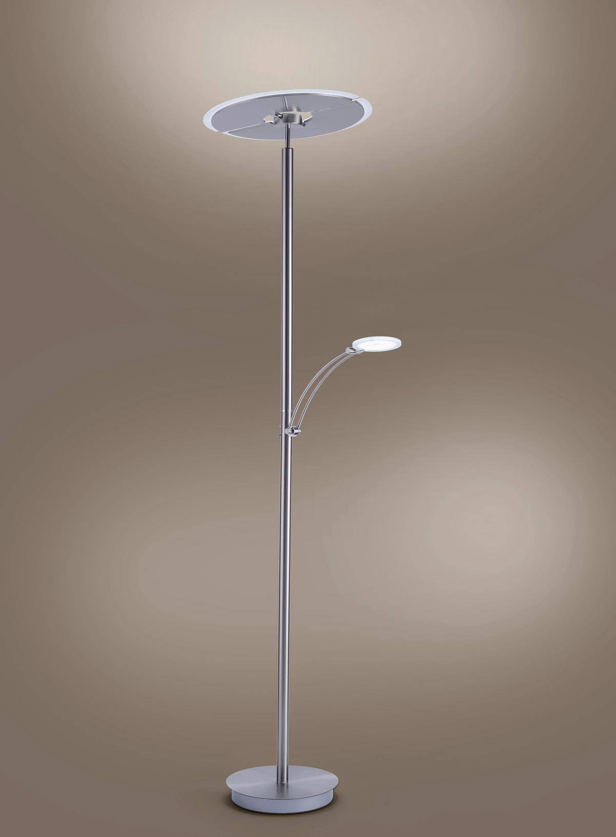 Led-deckenfluter 673-55 Artur - Silberfarben, Basics, Metall (68/45,5/200,3cm) - Paul Neuhaus