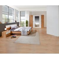 Schlafzimmer-set Katrin 4-tlg. Eiche Dekor/weiß Mit Spiegel - Eichefarben/Weiß, KONVENTIONELL, Holzwerkstoff (180/200cm) - MID.YOU