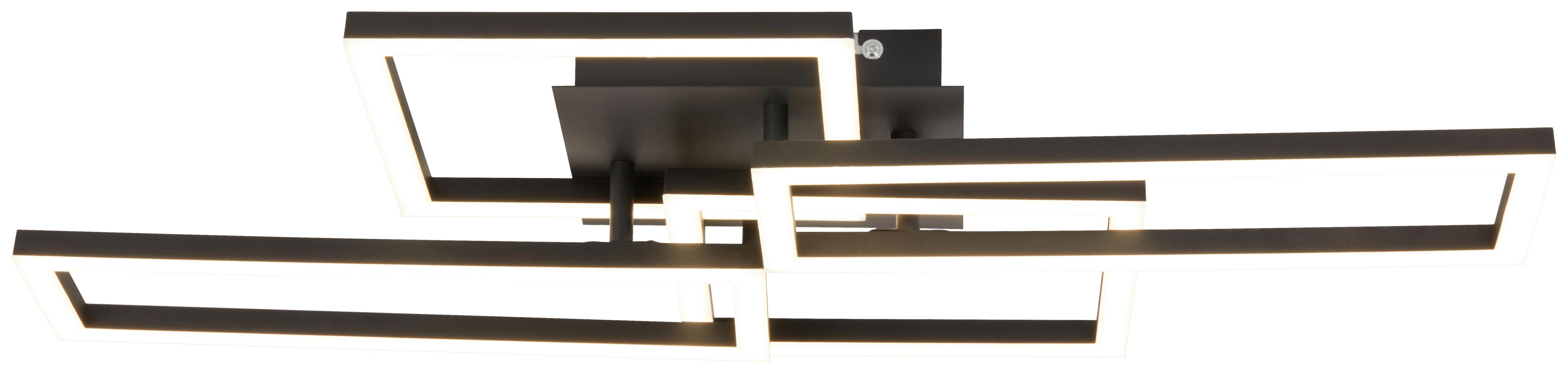 LED-Deckenleuchte Daria - Schwarz/Weiß, MODERN, Kunststoff/Metall (70/36/9cm) - Luca Bessoni