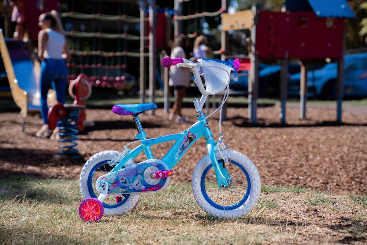 Kinderfahrrad Huffy Frozen 12in Bike - Pastellblau/Lila, Basics, Metall (54/75/85cm)