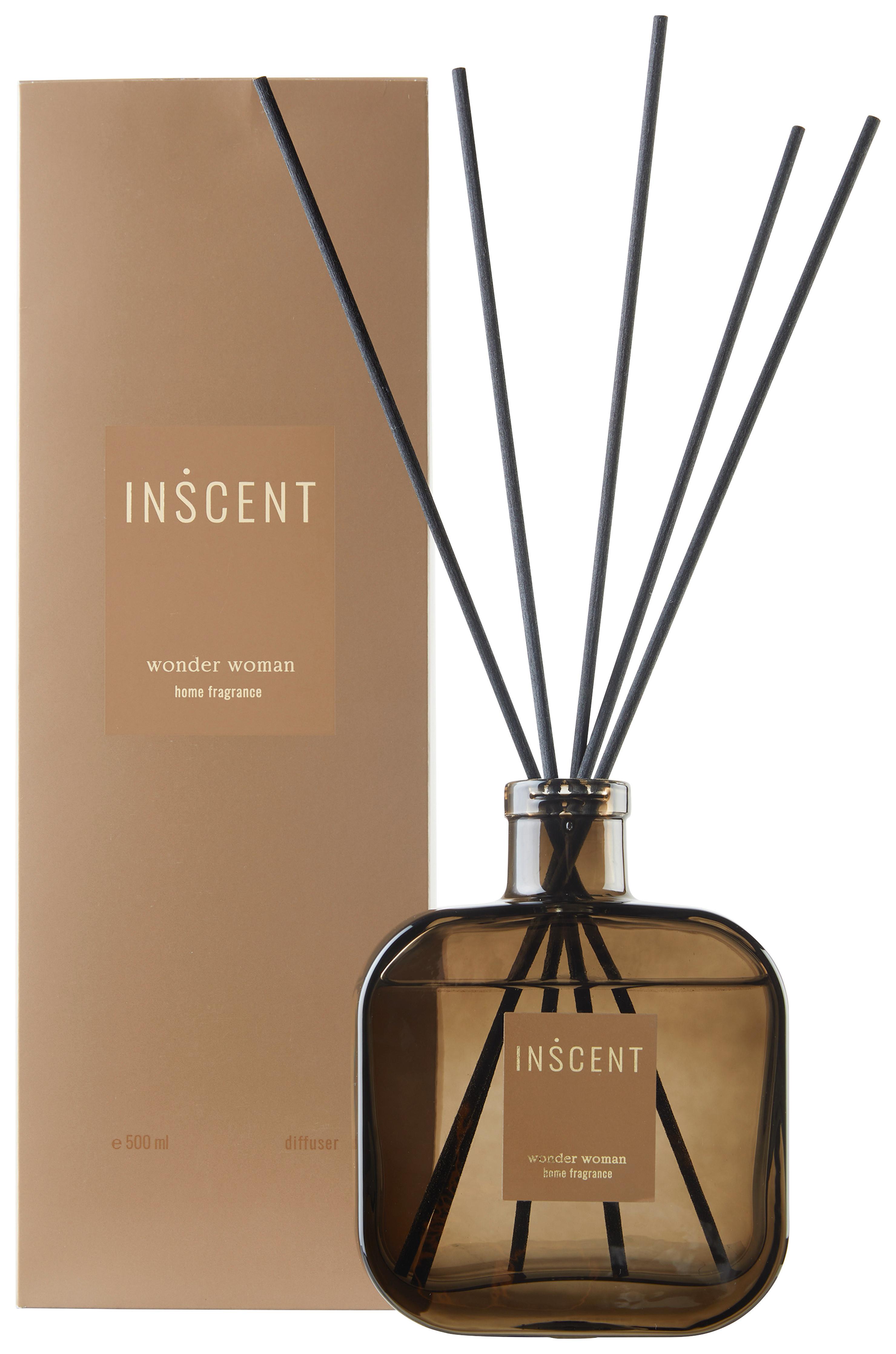 Vôňa do bytu Wonder Woman, 500ml - hnedá/číra, Design, sklo (500ml) - Inscent