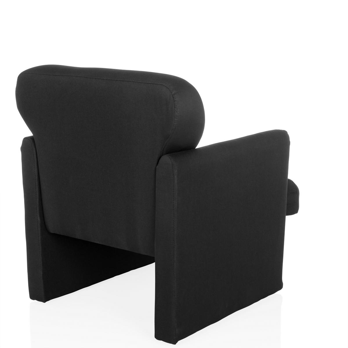 Loungesessel Caripito Schwarz B: 66 Cm - Schwarz, MODERN, Textil (66/77/74cm) - MID.YOU