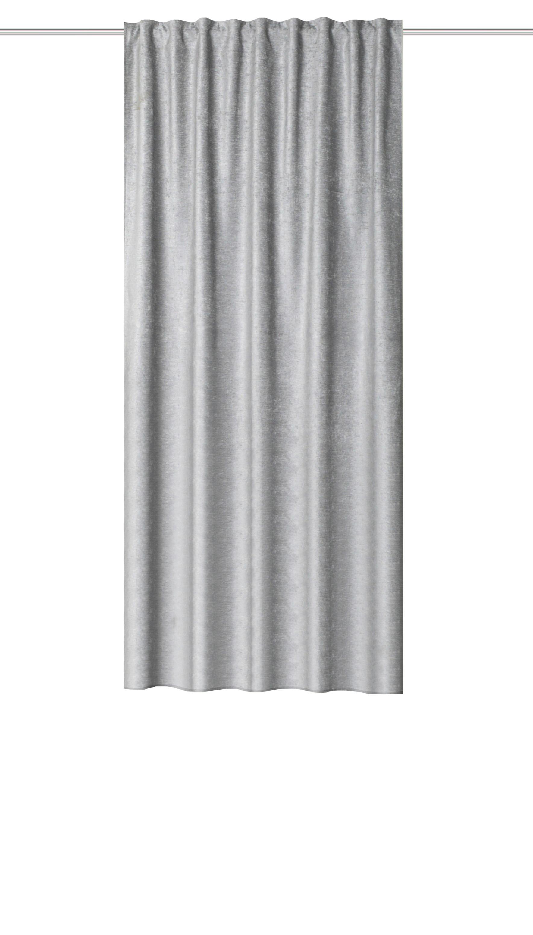 Fertigvorhang Thermo - Grau, Basics, Textil (135/175cm)