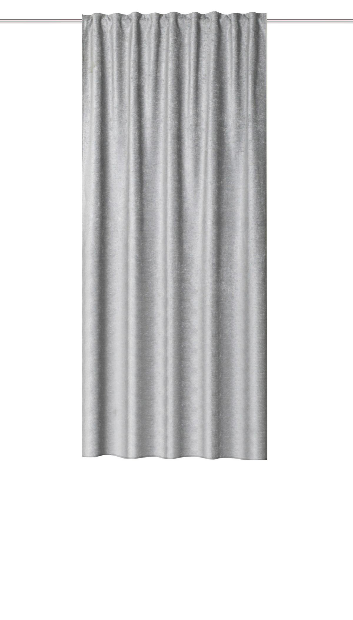 Fertigvorhang Thermo - Grau, Basics, Textil (135/175cm)