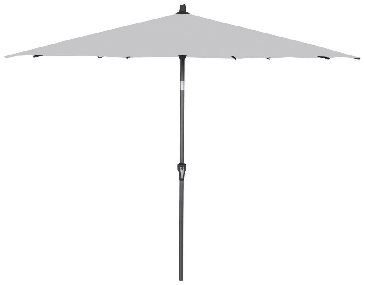 Sonnenschirm Ø 300 H: 238 Cm Anthrazit/grau - Anthrazit/Grau, KONVENTIONELL, Textil/Metall (300/300cm) - Siena Garden