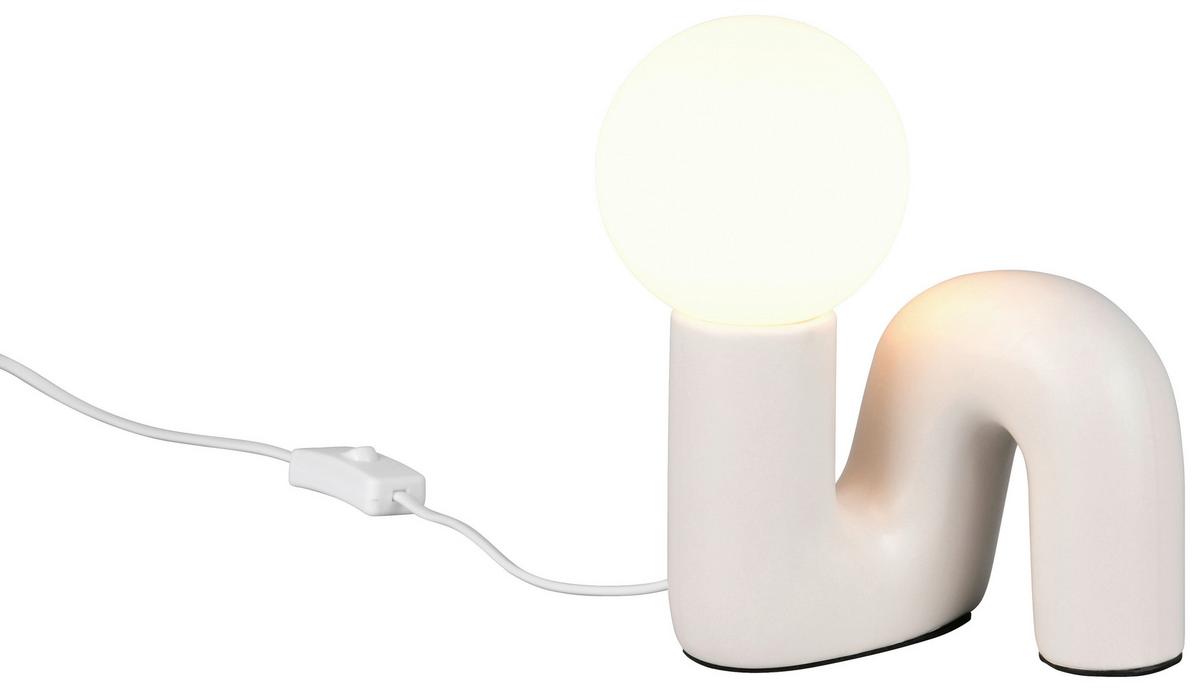 STOLNÍ LAMPA LISA - šedá, Moderní, sklo/keramika (16,5/15/21,5cm) - Mömax