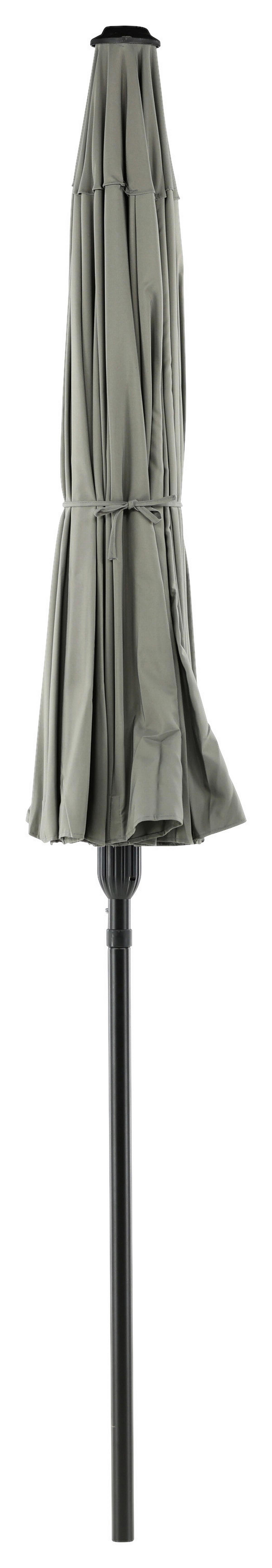Sonnenschirm DM: 250cm H: 270cm Grau - Grau, KONVENTIONELL (270/270cm) - Gardenson