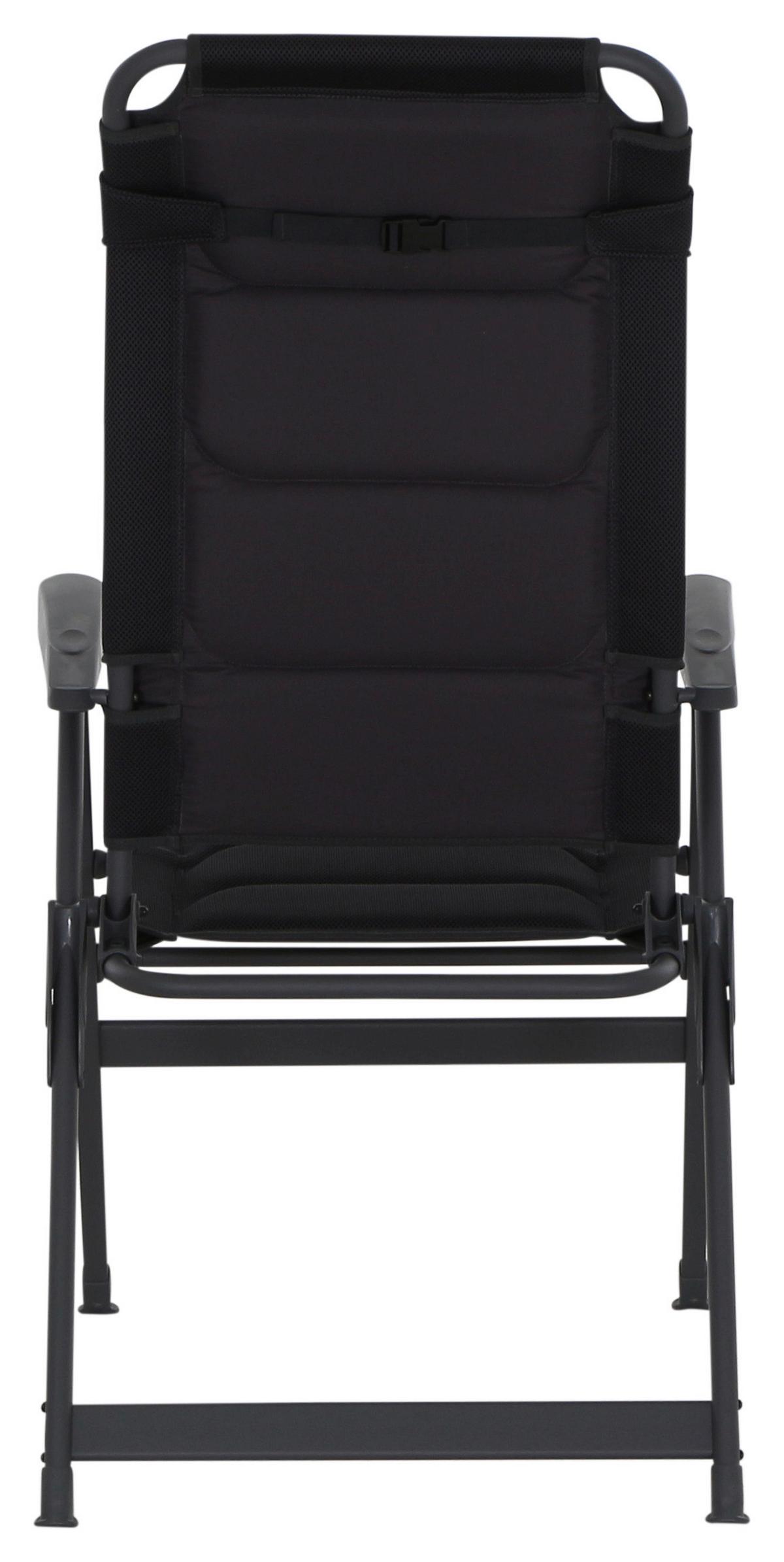 Campingstuhl Klappbar Mit Armlehnen - Anthrazit, KONVENTIONELL, Textil/Metall (61/121/76cm) - Siena Garden