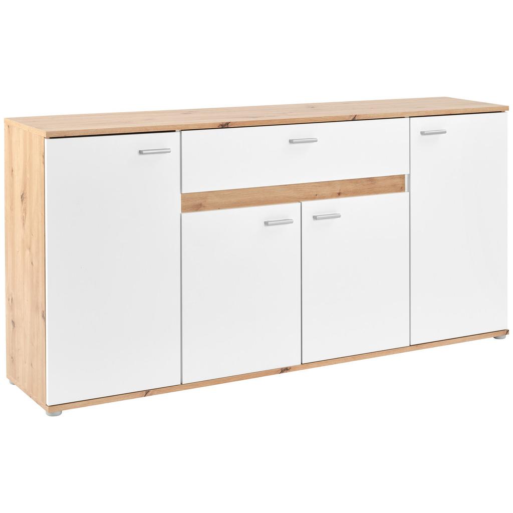 Kommode Carmen Artisan/ Weiß B: 160 Cm