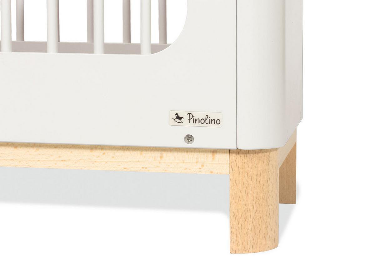 Puppenbett Holz Buche LxBxH: 50x26x34 cm - Beige/Naturfarben, Basics, Holz (50/26/34cm) - Pinolino