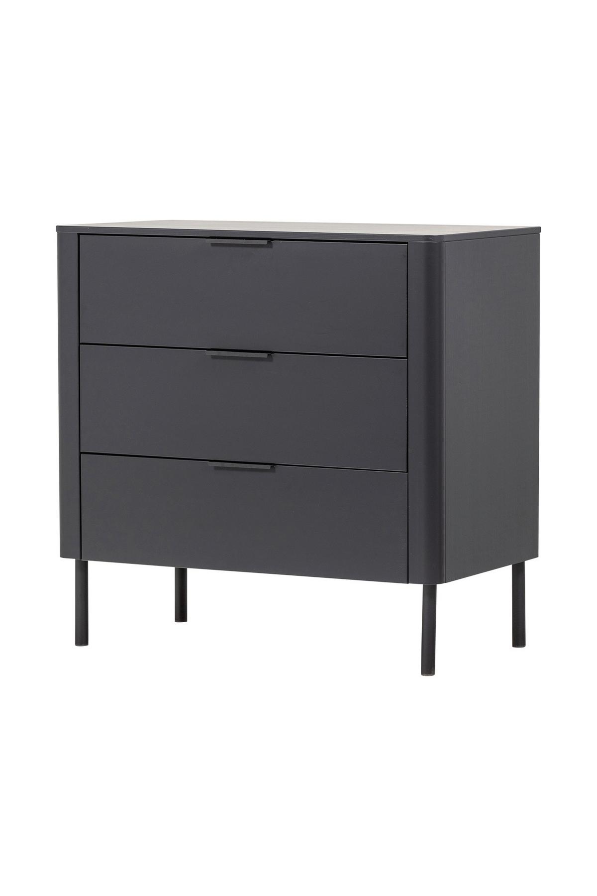 Kommode Gunnar Schwarz B: 94 Cm - Schwarz, Design, Holz (94/93/52cm) - Livetastic