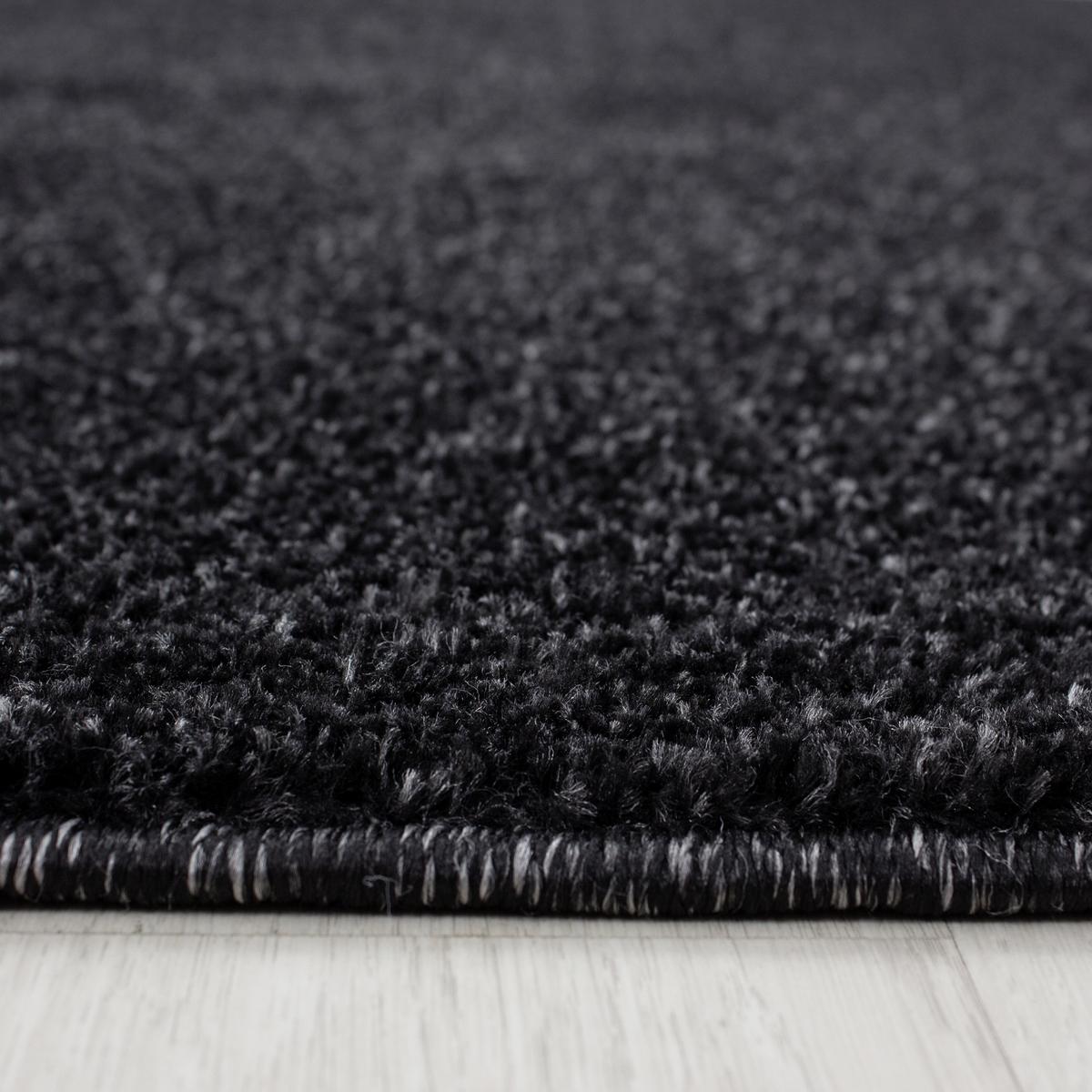 Hochflor Teppich Anthrazit Ata 60x100 cm - Anthrazit, Design, Textil (60/100cm) - Novel