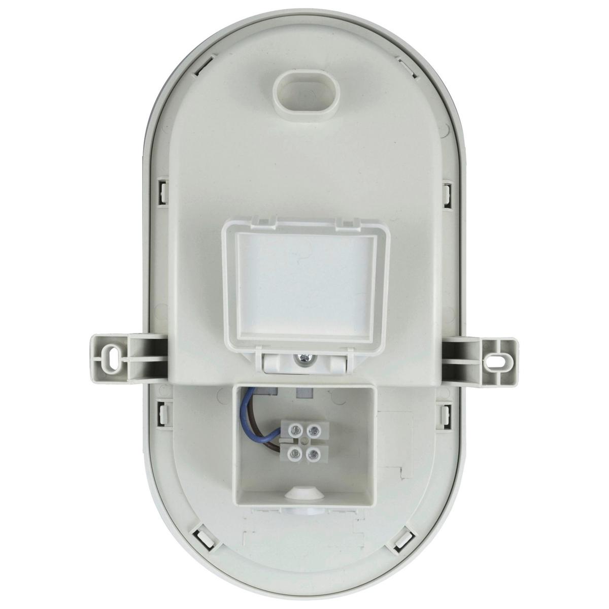 LED-Wandleuchte 1-Flammig, für In- und Outdoor - Weiß, Basics, Kunststoff (21,6/11,8/7,9cm)