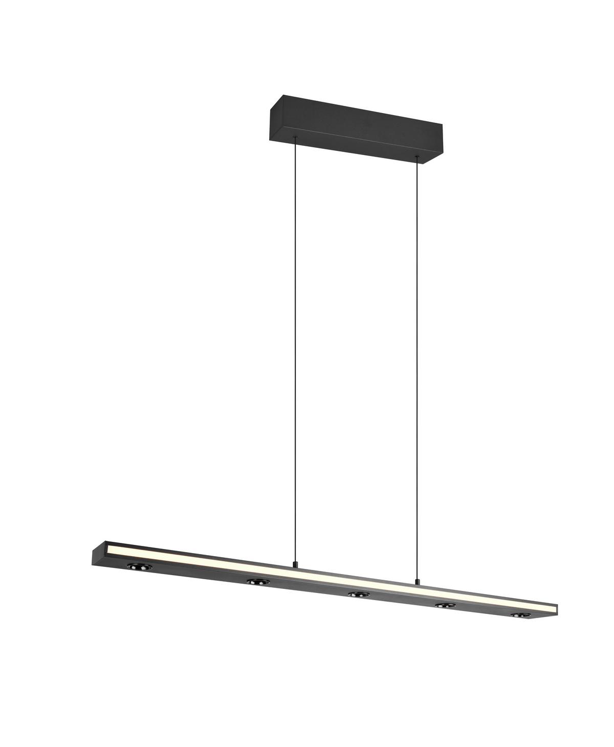 LED-Pendelleuchte 353010132 Graham - Schwarz/Weiß, Design, Kunststoff/Metall (109/9/200cm) - Trio Leuchten