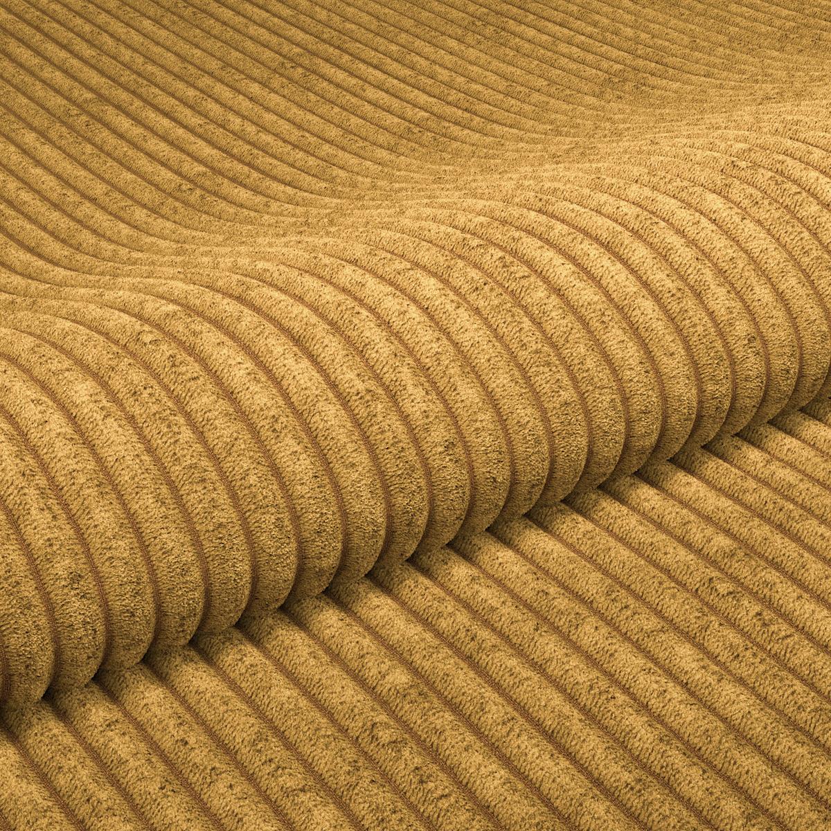 Big Sofa Pelle Mit Kissen B: 261 Cm Senfgelb - Wengefarben/Senfgelb, Trend, Textil (261/124cm) - Luca Bessoni