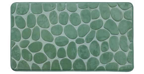 Badematte Stone - Mintgrün, MODERN, Textil (50/80cm) - Luca Bessoni