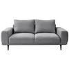 2-sitzer-sofa Selene Grau, B: 202 Cm - Schwarz/Grau, MODERN, Textil (202/89/115cm) - MID.YOU
